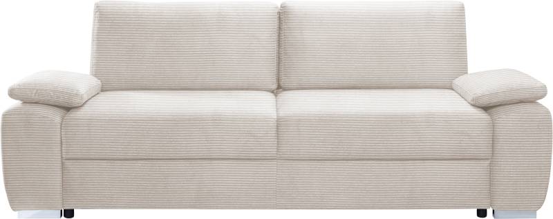 exxpo - sofa fashion 3-Sitzer »SOLSBURY, bequem und komfortabel, Sofa, Schlafsofa«, inkl. Federkern-Polsterung, Bettfunktion und Stauraum, in Cord von exxpo - sofa fashion