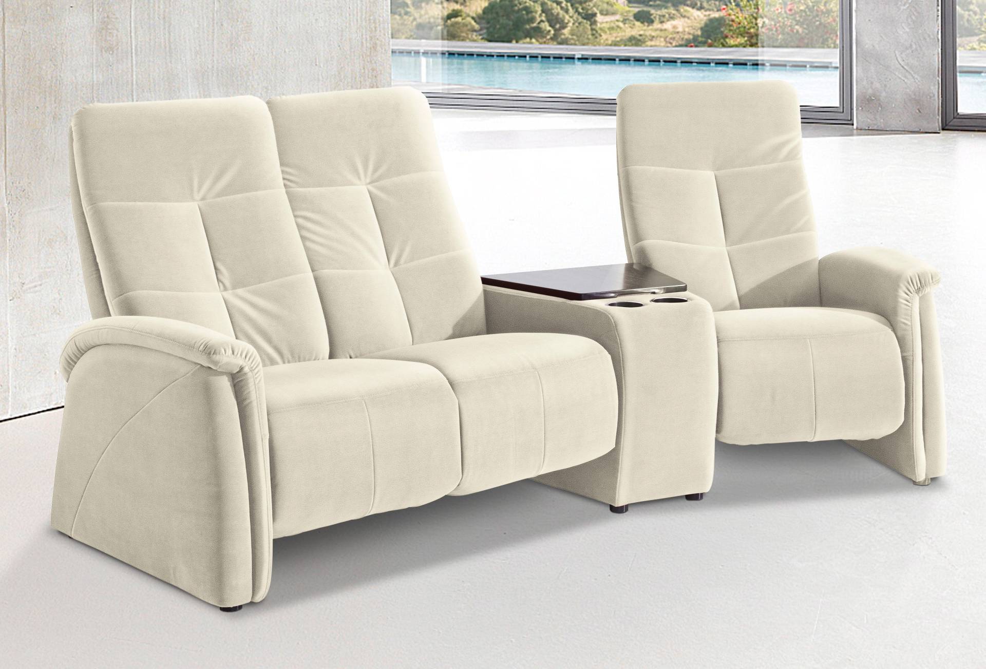 exxpo - sofa fashion 3-Sitzer »Tivoli, Kinosofa mit Tischablage & Stauraumfach, man. Relaxfunktion«, mit Relaxfunktion exxpo - sofa fashion 3-Sitzer »Tivoli, Kinosofa mit Tischablage & Stauraumfach, man. Relaxfunktion«, mit Relaxfunktion von exxpo - sofa fashion