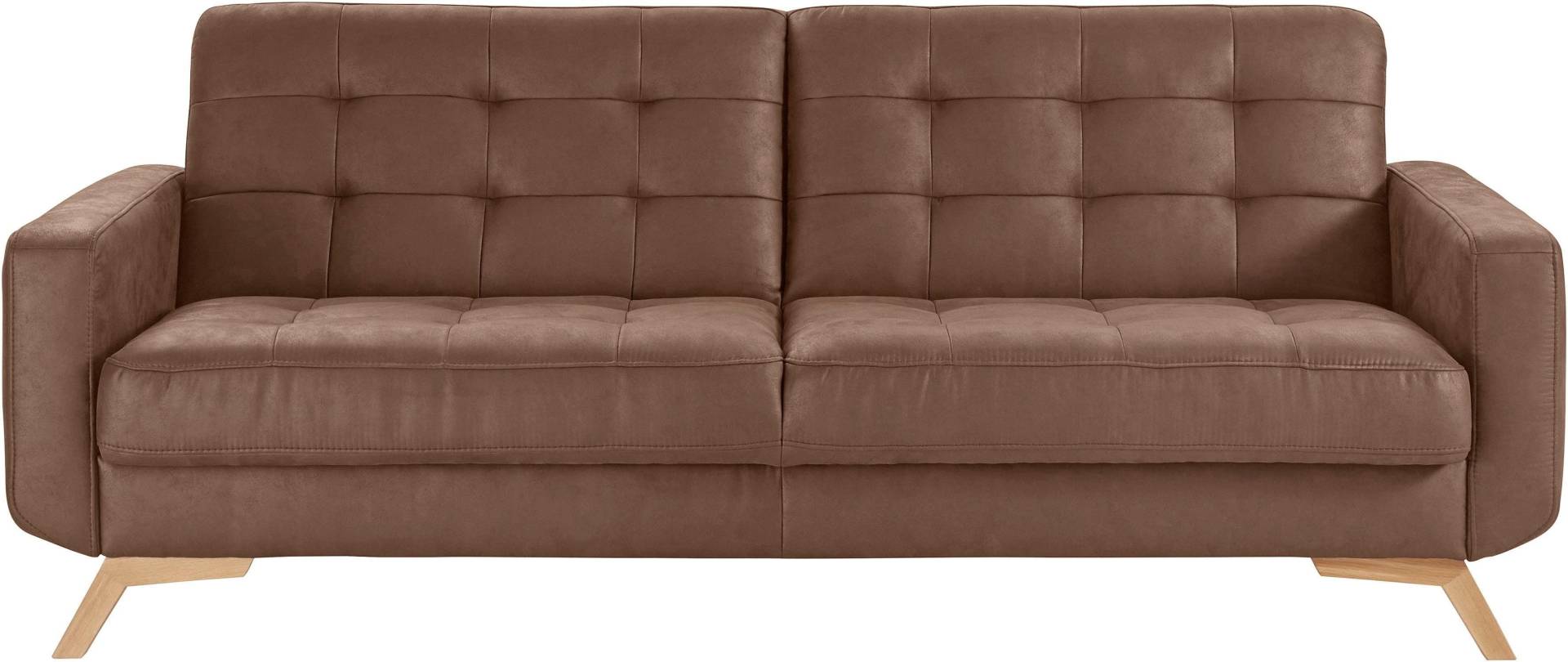 exxpo - sofa fashion 3-Sitzer »Fiord, aktuelles Design, tolle Detailverarbeitung im Sitz und Rücken«, bequem, wahlweise Kippcouch mit Bettfunktion und Bettkasten, Holzfuss exxpo - sofa fashion 3-Sitzer »Fiord, aktuelles Design, tolle Detailverarbeitung im Sitz und Rücken«, bequem, wahlweise Kippcouch mit Bettfunktion und Bettkasten, Holzfuss von exxpo - sofa fashion