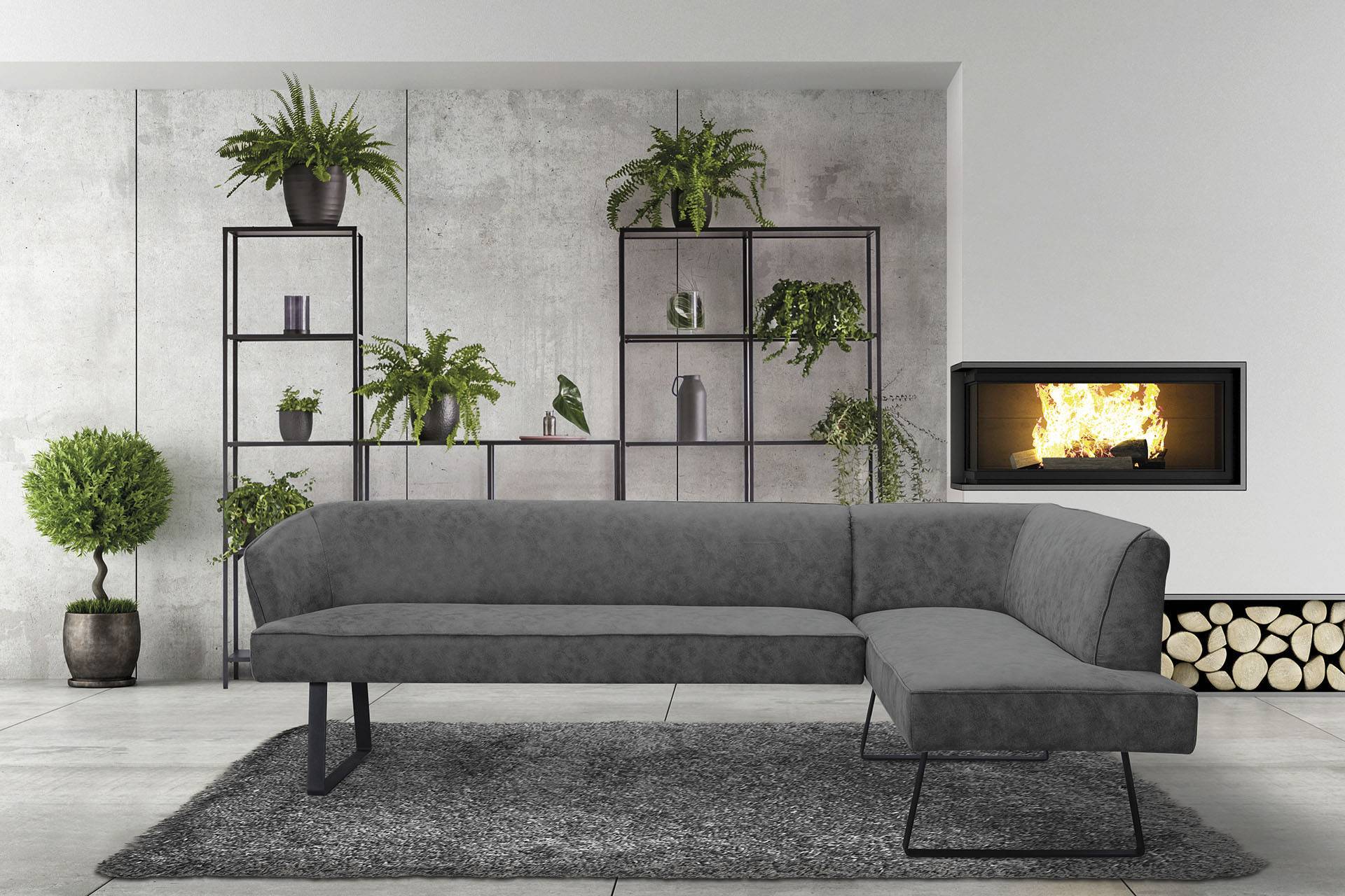 exxpo - sofa fashion Eckbank »Americano«, mit Keder und Metallfüssen, Bezug in verschiedenen Qualitäten exxpo - sofa fashion Eckbank »Americano«, mit Keder und Metallfüssen, Bezug in verschiedenen Qualitäten von exxpo - sofa fashion