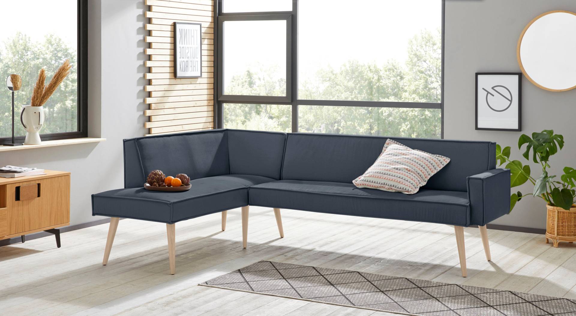 exxpo - sofa fashion Eckbank »Lungo, moderne Kedernaht, bequem und elegant, hoher Holzfuss«, hochwertige Detailverarbeitung, frei im Raum stellbar exxpo - sofa fashion Eckbank »Lungo, moderne Kedernaht, bequem und elegant, hoher Holzfuss«, hochwertige Detailverarbeitung, frei im Raum stellbar von exxpo - sofa fashion