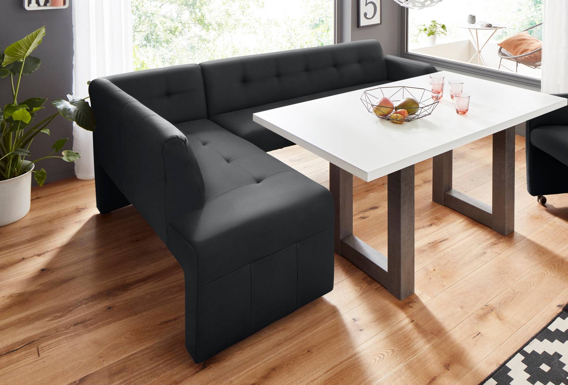 exxpo - sofa fashion Eckbank »Barista mit toller Detailverarbeitung, hohe Bodenfreiheit«, Komfortsitzhöhe 49cm, Frei im Raum stellbar exxpo - sofa fashion Eckbank »Barista mit toller Detailverarbeitung, hohe Bodenfreiheit«, Komfortsitzhöhe 49cm, Frei im Raum stellbar von exxpo - sofa fashion