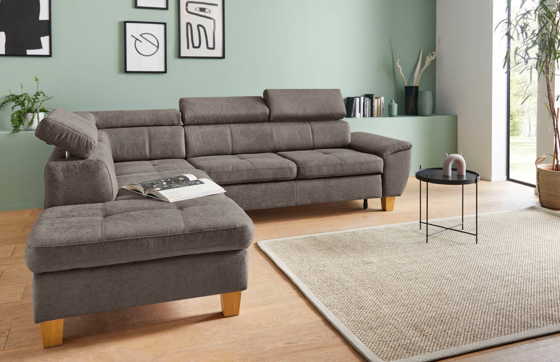 exxpo - sofa fashion Ecksofa »Enya, aufwendige Detailverarbeitung, hoher Sitzkomfort, bequem, L-Form«, mit Kopfteilverstellung, wahlweise Bettfunktion u. Bettkasten exxpo - sofa fashion Ecksofa »Enya, aufwendige Detailverarbeitung, hoher Sitzkomfort, bequem, L-Form«, mit Kopfteilverstellung, wahlweise Bettfunktion u. Bettkasten von exxpo - sofa fashion