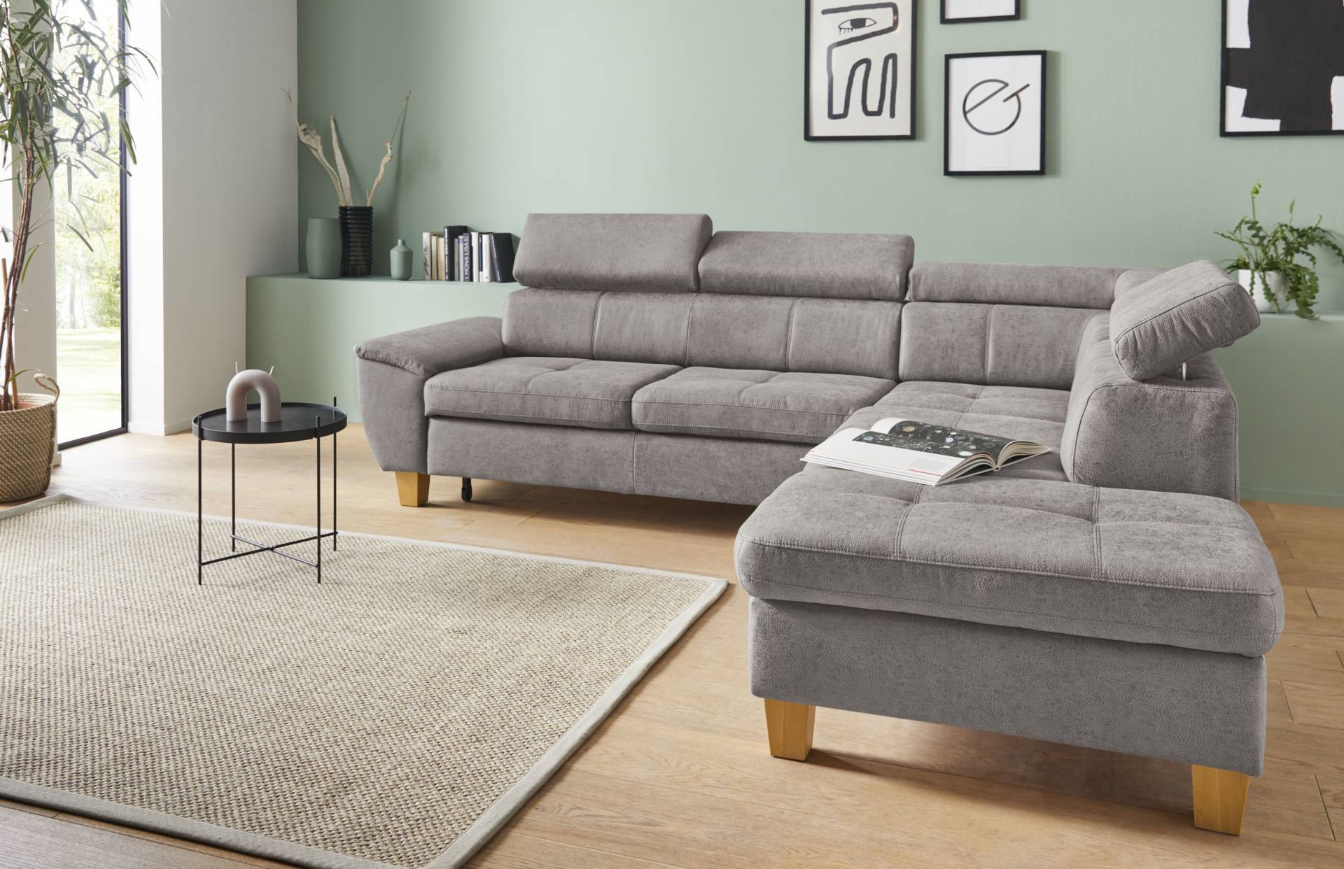 exxpo - sofa fashion Ecksofa »Enya, aufwendige Detailverarbeitung, hoher Sitzkomfort, bequem, L-Form«, mit Kopfteilverstellung, wahlweise Bettfunktion u. Bettkasten exxpo - sofa fashion Ecksofa »Enya, aufwendige Detailverarbeitung, hoher Sitzkomfort, bequem, L-Form«, mit Kopfteilverstellung, wahlweise Bettfunktion u. Bettkasten von exxpo - sofa fashion