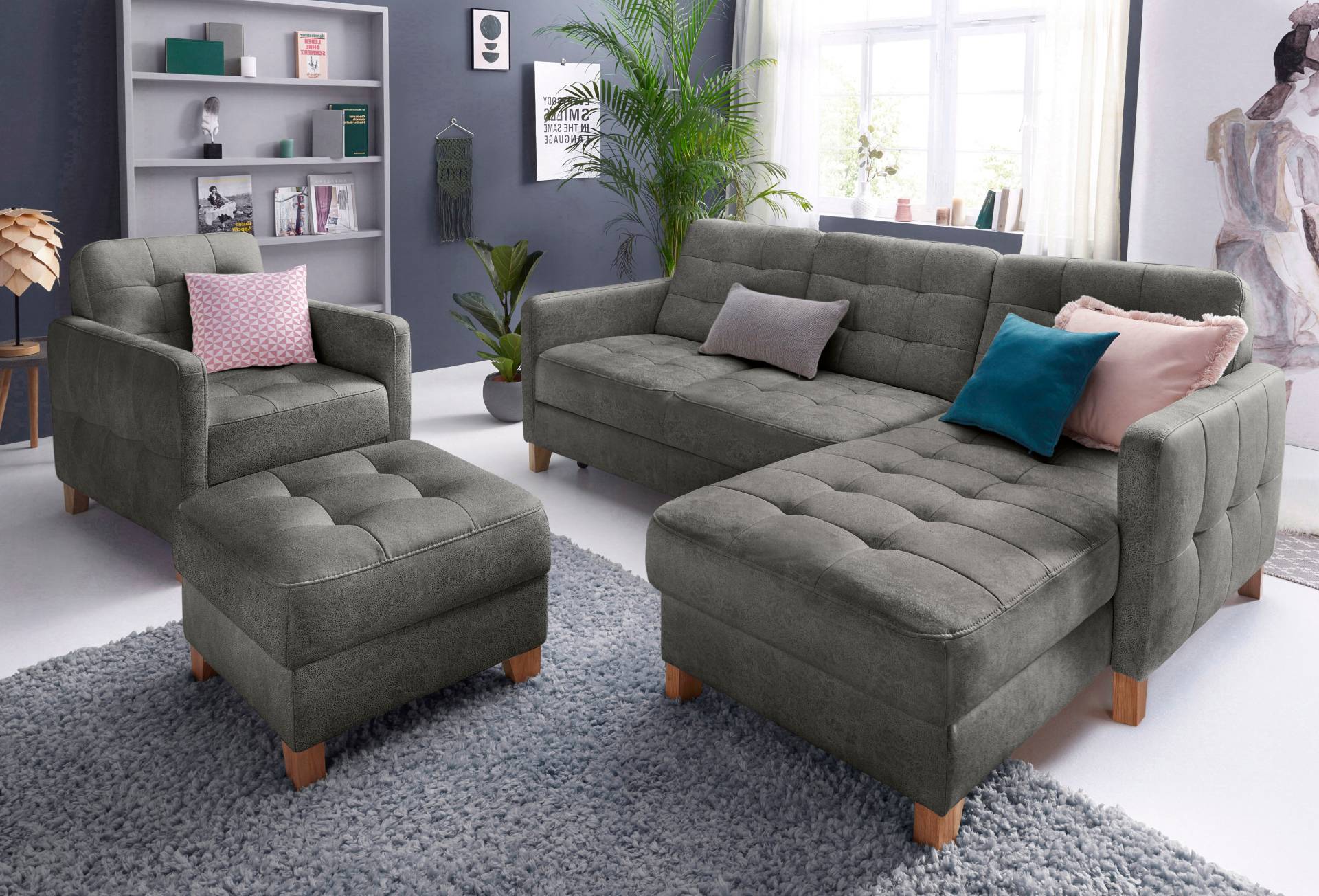 exxpo - sofa fashion Ecksofa »Elio, kompakt und komfortabel, bequem und zeitloses Design, L-Form«, wahlweise mit Bettfunktion exxpo - sofa fashion Ecksofa »Elio, kompakt und komfortabel, bequem und zeitloses Design, L-Form«, wahlweise mit Bettfunktion von exxpo - sofa fashion