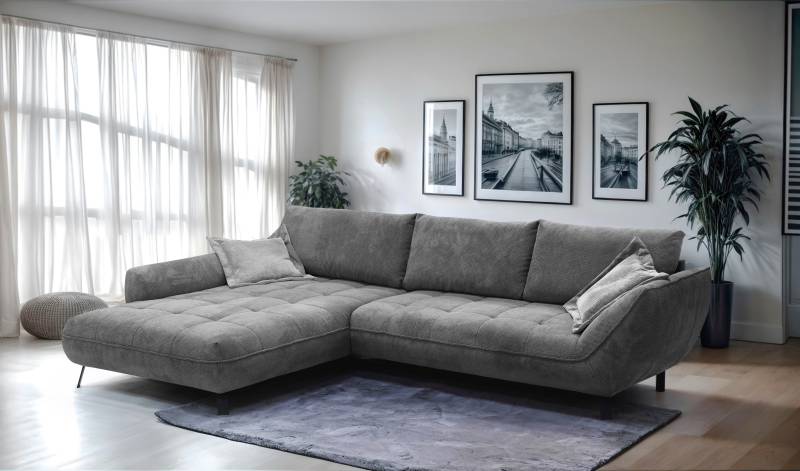 exxpo - sofa fashion Ecksofa »Biarritz modern und elegantes Mega Sofa mit tollem Sitzkomfort, L-Form«, XXL– Longchair Ecke in hochwertiger Verarbeitung, Stellmasse 324x203cm von exxpo - sofa fashion