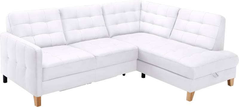 exxpo - sofa fashion Ecksofa »Elio, kompakt und komfortabel, bequem, zeitloses Design, L-Form«, wahlweise mit Bettfunktion und Bettkasten von exxpo - sofa fashion