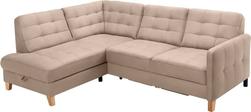 exxpo - sofa fashion Ecksofa »Elio, kompakt und komfortabel, bequem, zeitloses Design, L-Form«, wahlweise mit Bettfunktion und Bettkasten von exxpo - sofa fashion