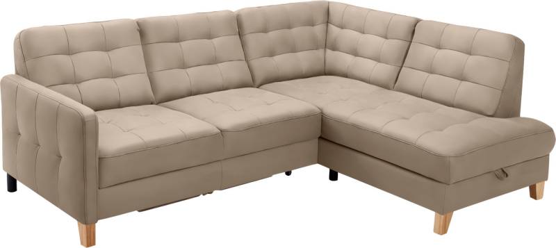 exxpo - sofa fashion Ecksofa »Elio, kompakt und komfortabel, bequem, zeitloses Design, L-Form«, wahlweise mit Bettfunktion und Bettkasten von exxpo - sofa fashion