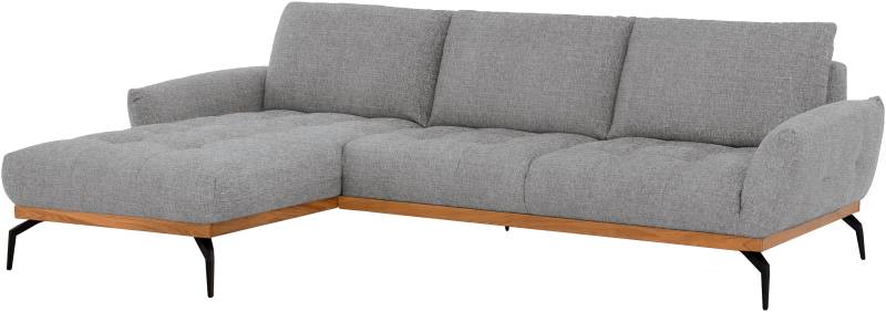 exxpo - sofa fashion Ecksofa »NICEA, erstklassiger Komfort, tolle Details, Holzsockel in eiche geölt«, In hochwertiger Verarbeitung und ergonomische Sitzposition von exxpo - sofa fashion