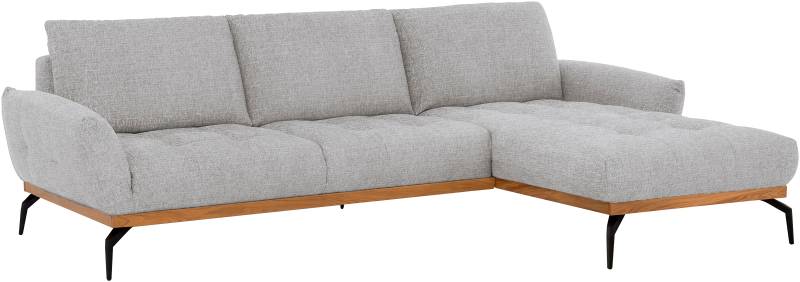 exxpo - sofa fashion Ecksofa »NICEA, erstklassiger Komfort, tolle Details, Holzsockel in eiche geölt«, In hochwertiger Verarbeitung und ergonomische Sitzposition von exxpo - sofa fashion