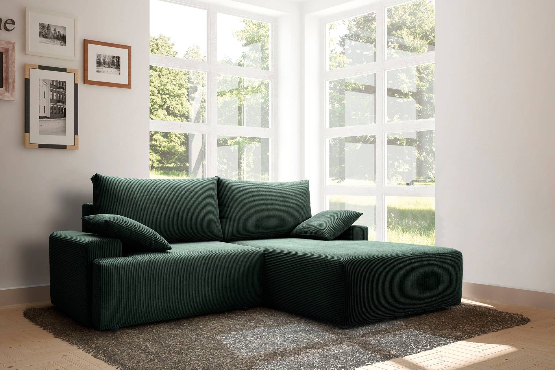 exxpo - sofa fashion Ecksofa »Orinoko, aktuelles Design und hoher Sitzkomfort, L-Form«, inkl. Bettfunktion und Bettkasten, schöne Farben im angesagten Cord exxpo - sofa fashion Ecksofa »Orinoko, aktuelles Design und hoher Sitzkomfort, L-Form«, inkl. Bettfunktion und Bettkasten, schöne Farben im angesagten Cord von exxpo - sofa fashion