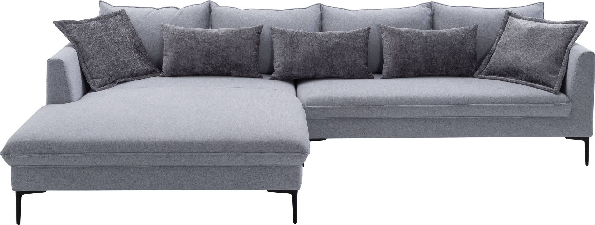 exxpo - sofa fashion Ecksofa »Piazza, elegant und edel, Designsofa mit tollem Sitzkomfort,«, (2 St.), Longchair Ecke in hochwertiger Verarbeitung, Stellmasse 321x187cm von exxpo - sofa fashion