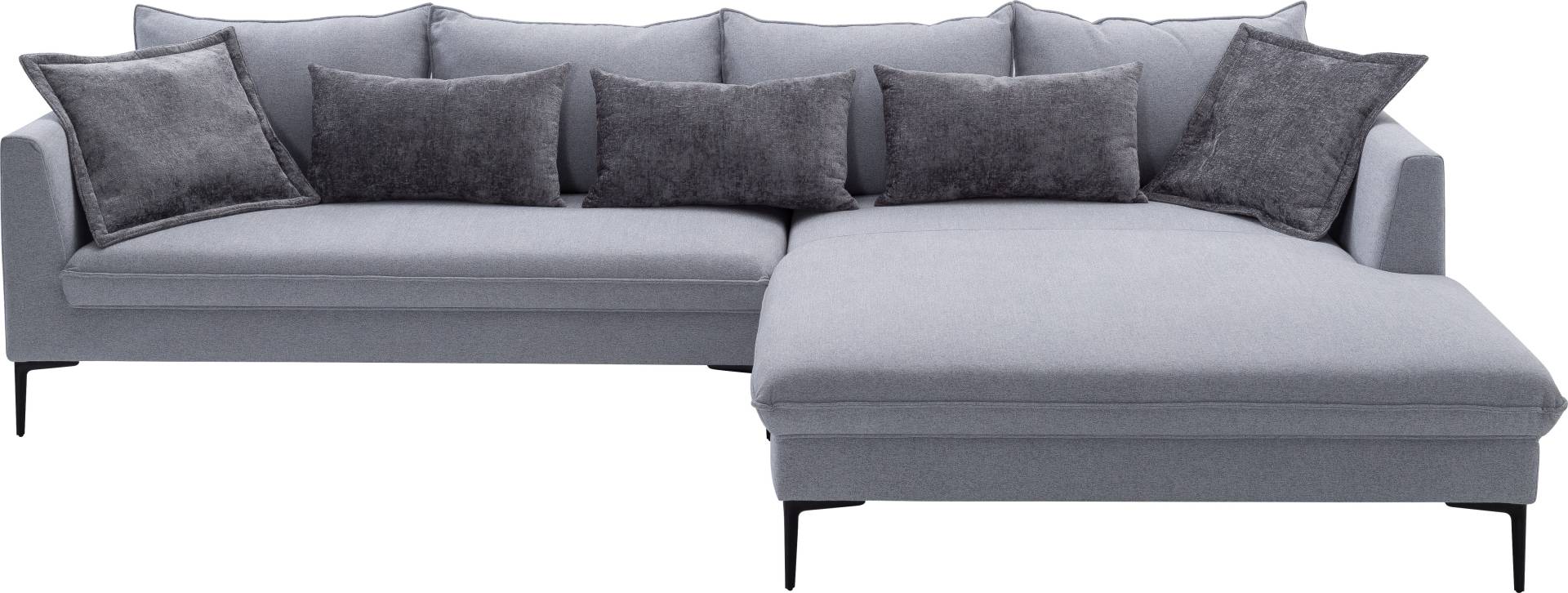exxpo - sofa fashion Ecksofa »Piazza, elegant und edel, Designsofa mit tollem Sitzkomfort,«, (2 St.), Longchair Ecke in hochwertiger Verarbeitung, Stellmasse 321x187cm von exxpo - sofa fashion