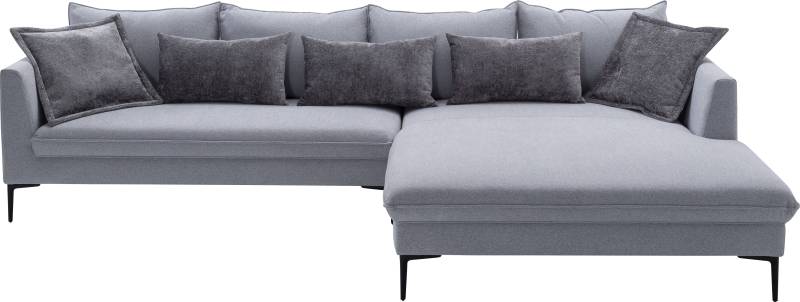 exxpo - sofa fashion Ecksofa »Piazza, elegant und edel, Designsofa mit tollem Sitzkomfort,«, (2 St.), Longchair Ecke in hochwertiger Verarbeitung, Stellmasse 321x187cm von exxpo - sofa fashion