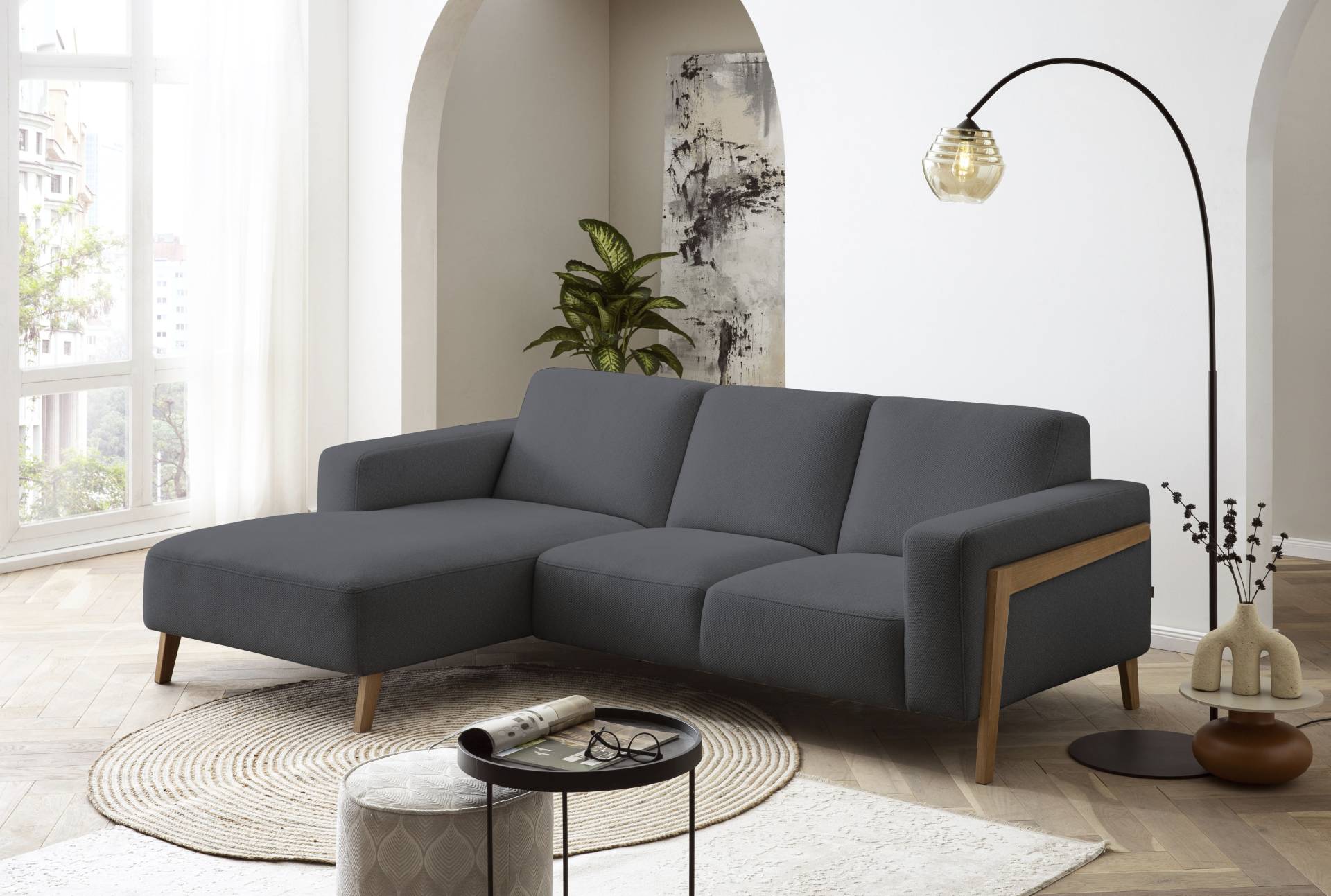 exxpo - sofa fashion Ecksofa »Starr, modern und klassisches Design, hochwertige Verarbeitung, bequem«, L-Form, wahlw. elektrische Sitztiefenverstellung, Massivholzfüsse exxpo - sofa fashion Ecksofa »Starr, modern und klassisches Design, hochwertige Verarbeitung, bequem«, L-Form, wahlw. elektrische Sitztiefenverstellung, Massivholzfüsse von exxpo - sofa fashion