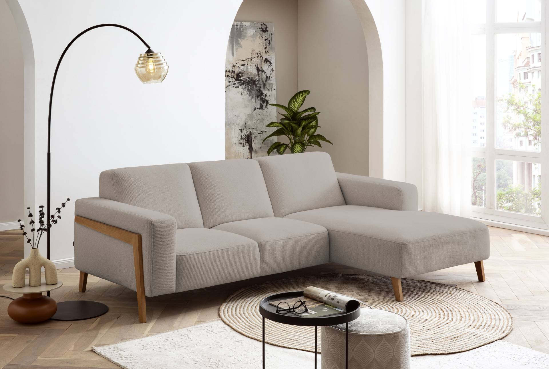 exxpo - sofa fashion Ecksofa »Starr, modern und klassisches Design, hochwertige Verarbeitung, bequem«, L-Form, wahlw. elektrische Sitztiefenverstellung, Massivholzfüsse exxpo - sofa fashion Ecksofa »Starr, modern und klassisches Design, hochwertige Verarbeitung, bequem«, L-Form, wahlw. elektrische Sitztiefenverstellung, Massivholzfüsse von exxpo - sofa fashion