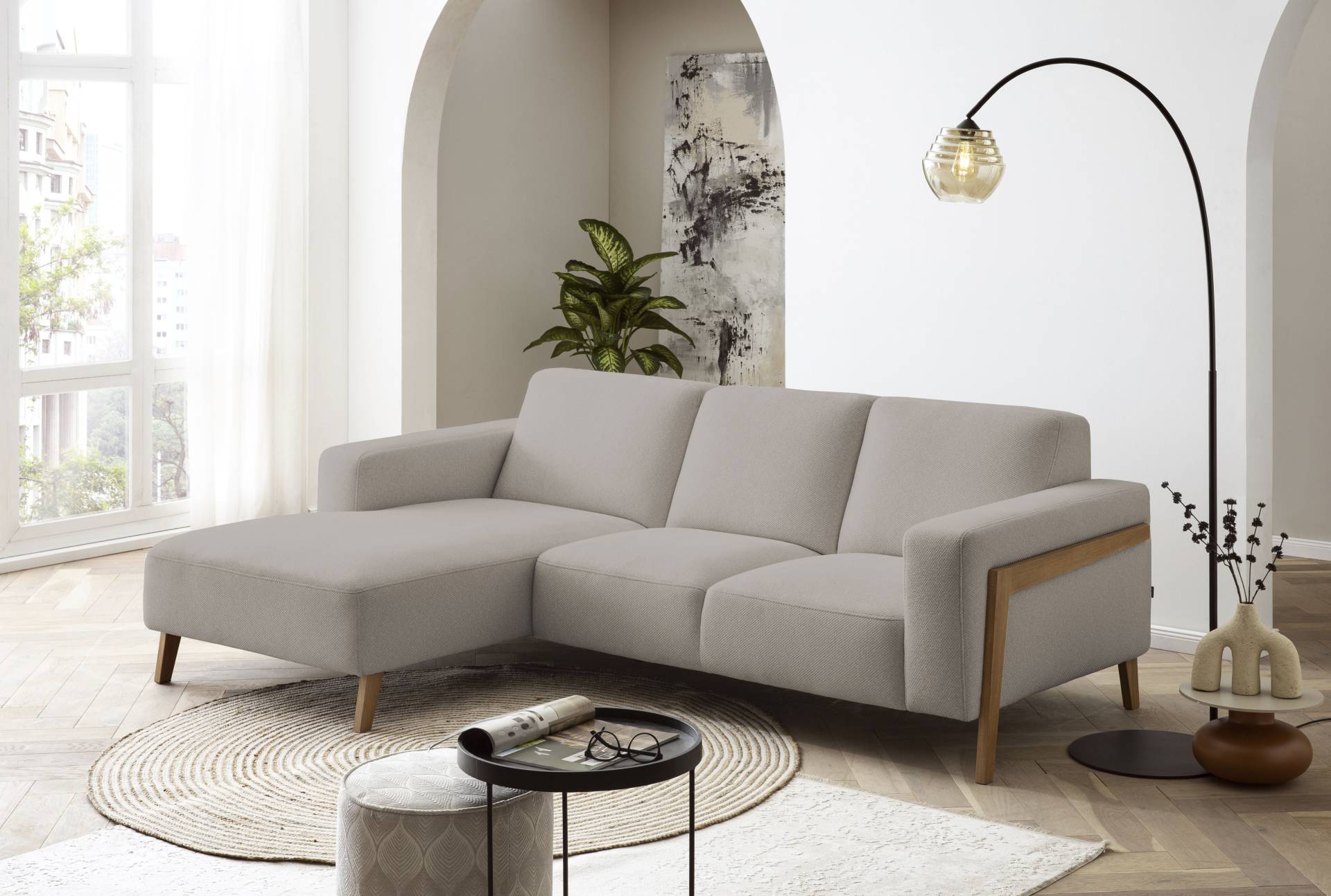 exxpo - sofa fashion Ecksofa »Starr, modern und klassisches Design, hochwertige Verarbeitung, bequem«, L-Form, wahlw. elektrische Sitztiefenverstellung, Massivholzfüsse exxpo - sofa fashion Ecksofa »Starr, modern und klassisches Design, hochwertige Verarbeitung, bequem«, L-Form, wahlw. elektrische Sitztiefenverstellung, Massivholzfüsse von exxpo - sofa fashion