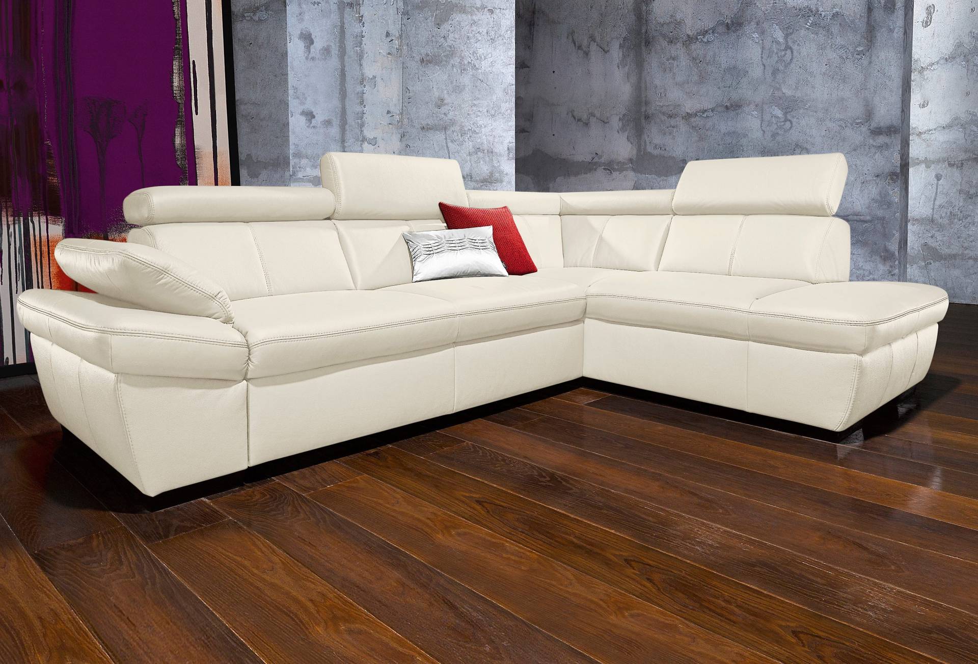 exxpo - sofa fashion Ecksofa »Salerno, klassisch modernes Funktionssofa, hoher Sitzkomfort, L-Form«, inkl. Kopf- und Armteilverstellung, wahlweise mit Bettfunktion exxpo - sofa fashion Ecksofa »Salerno, klassisch modernes Funktionssofa, hoher Sitzkomfort, L-Form«, inkl. Kopf- und Armteilverstellung, wahlweise mit Bettfunktion von exxpo - sofa fashion
