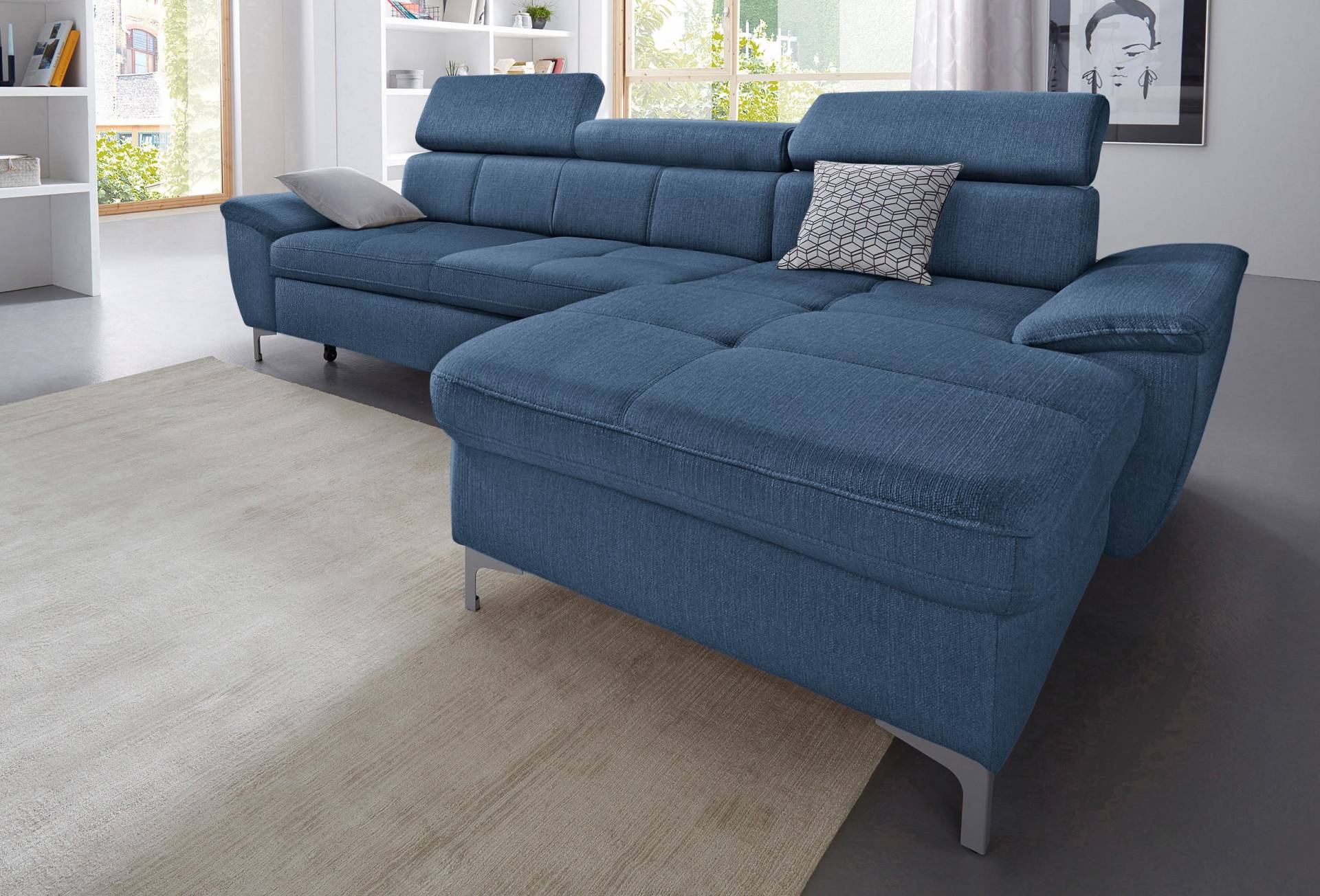 exxpo - sofa fashion Ecksofa »Azzano, L-Form«, wahlweise mit Bettfunktion und Bettkasten von exxpo - sofa fashion