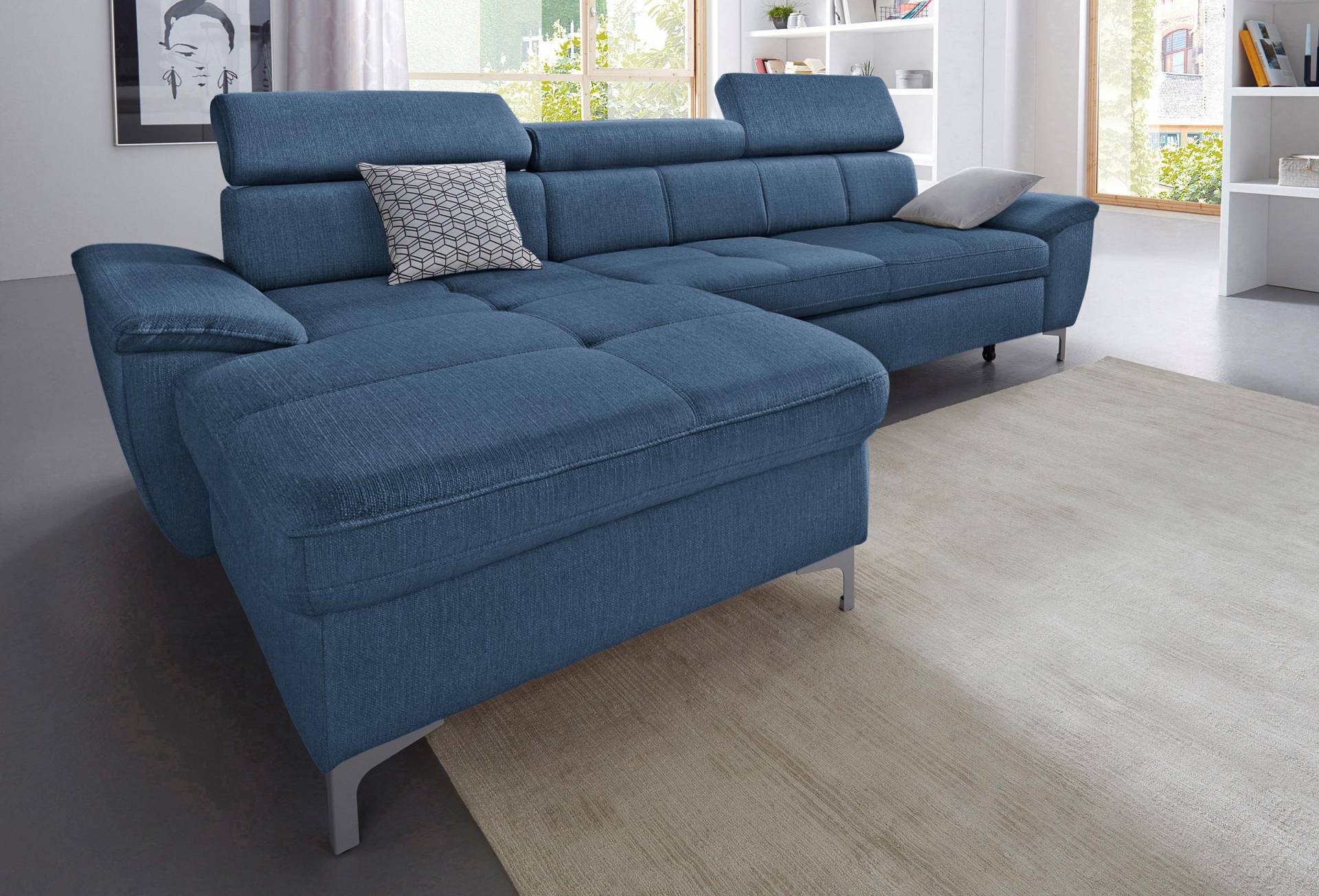 exxpo - sofa fashion Ecksofa »Azzano, L-Form«, wahlweise mit Bettfunktion und Bettkasten von exxpo - sofa fashion
