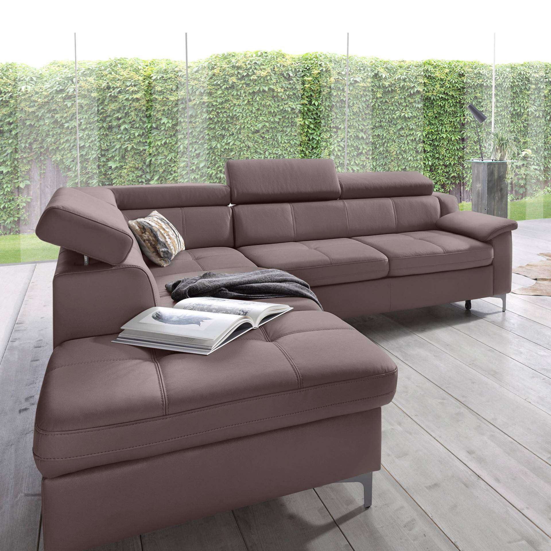 exxpo - sofa fashion Ecksofa, mit Kopf- bzw. Rückenverstellung, wahlweise mit Bettfunktion und Bettkasten von exxpo - sofa fashion