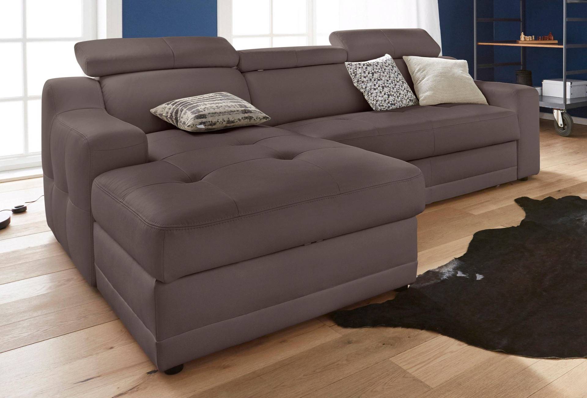 exxpo - sofa fashion Ecksofa »Lotos, bequem und funktionell, L-Form«, mit Kopf- bzw. Rückenverstellung, wahlweise mit Bettfunktion exxpo - sofa fashion Ecksofa »Lotos, bequem und funktionell, L-Form«, mit Kopf- bzw. Rückenverstellung, wahlweise mit Bettfunktion von exxpo - sofa fashion