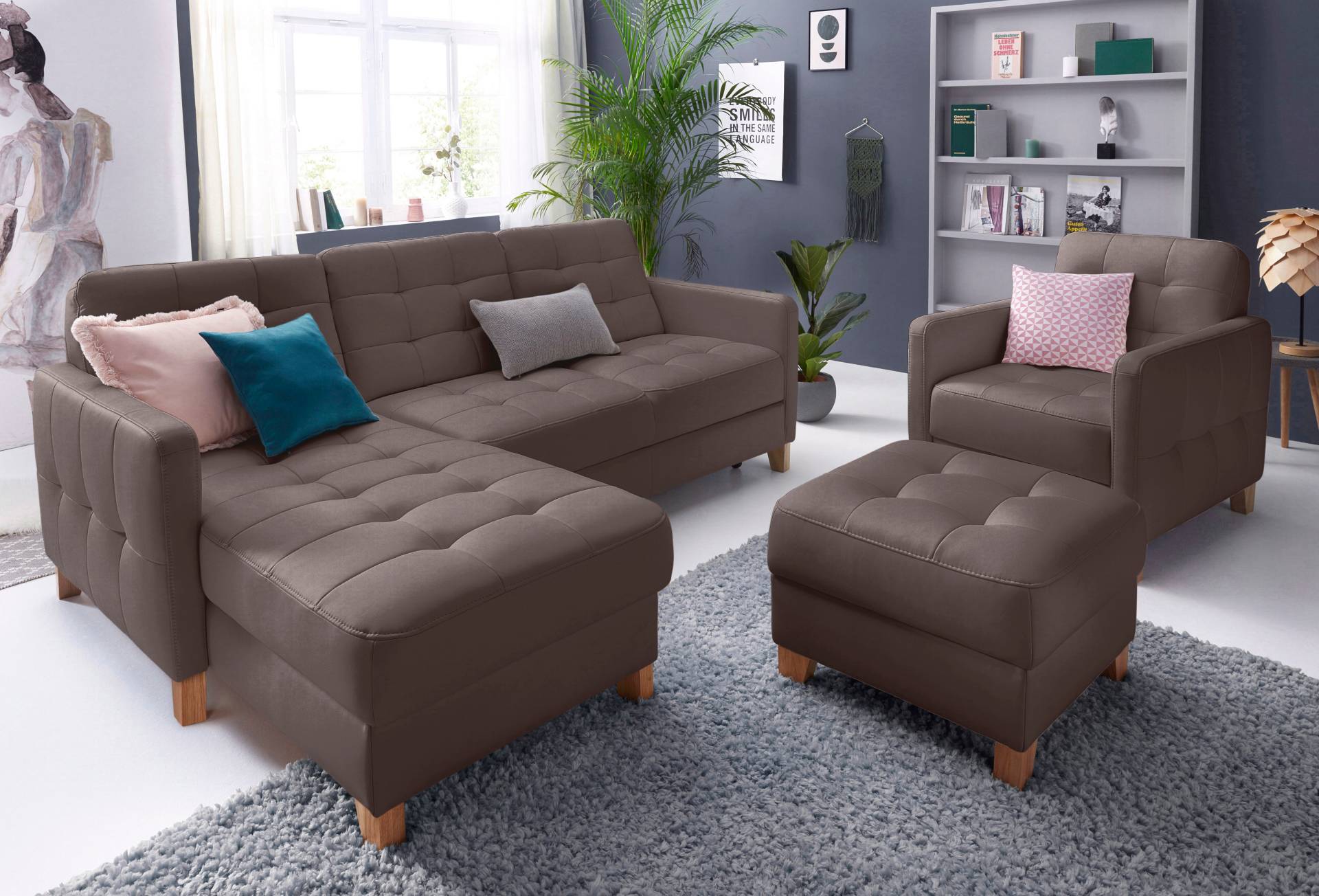 exxpo - sofa fashion Ecksofa »Elio, kompakt und komfortabel, bequem und zeitloses Design, L-Form«, wahlweise mit Bettfunktion exxpo - sofa fashion Ecksofa »Elio, kompakt und komfortabel, bequem und zeitloses Design, L-Form«, wahlweise mit Bettfunktion von exxpo - sofa fashion