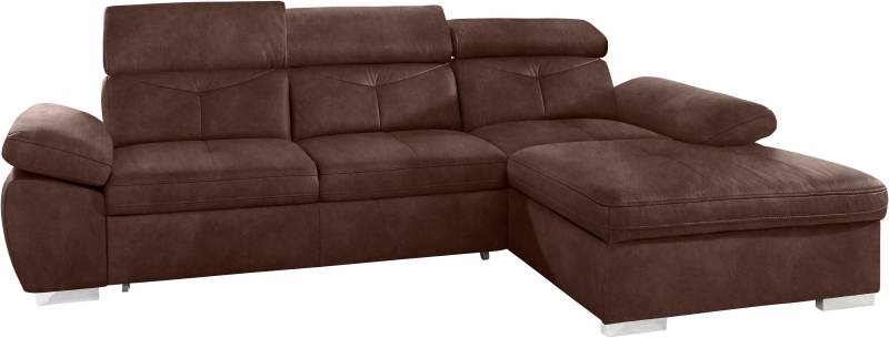 exxpo - sofa fashion Ecksofa »Spring, super bequem, mit Armteil- und Kopfteilfunktion, OTTOs Choice«, L-Form, wahlweise mit Bettfunktion und Bettkasten von exxpo - sofa fashion