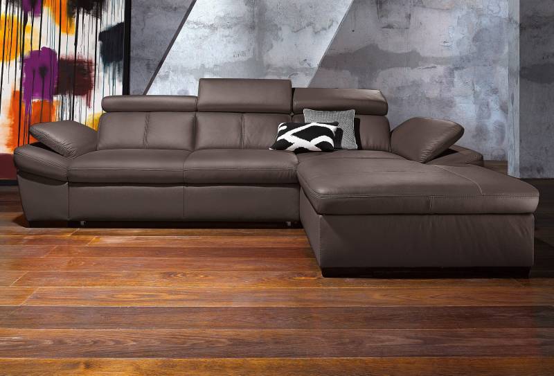 exxpo - sofa fashion Ecksofa »Salerno«, inklusive Kopfteil- und Armteilverstellung, wahlweise mit Bettfunktion von exxpo - sofa fashion