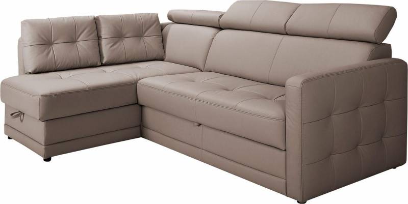 exxpo - sofa fashion Ecksofa »Arles, bequeme Federkernunterfederung, OTTOs Choice, L-Form«, wahlweise mit Bettfunktion und Bettkasten, inkl. Kopfteilverstellung von exxpo - sofa fashion