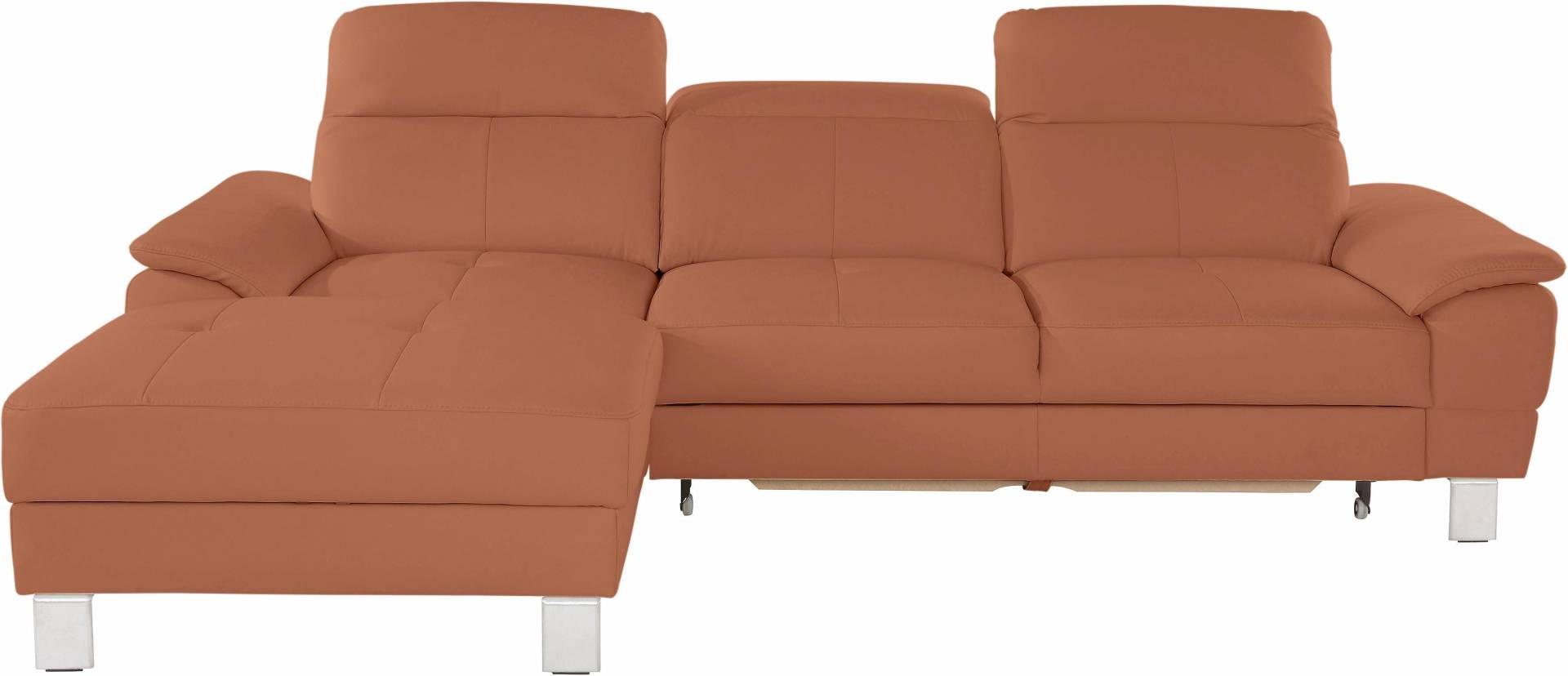 exxpo - sofa fashion Ecksofa »Mantua 2, inkl. Kopf- bzw. Rückenverstellung, bequem, L-Form«, wahlweise mit Bettfunktion und Bettkasten, tolle Verarbeitungsdetails von exxpo - sofa fashion