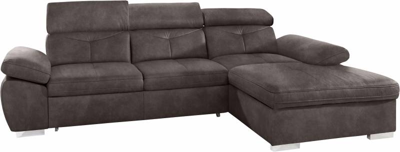 exxpo - sofa fashion Ecksofa »Spring, super bequem, mit Armteil- und Kopfteilfunktion, OTTOs Choice«, L-Form, wahlweise mit Bettfunktion und Bettkasten von exxpo - sofa fashion