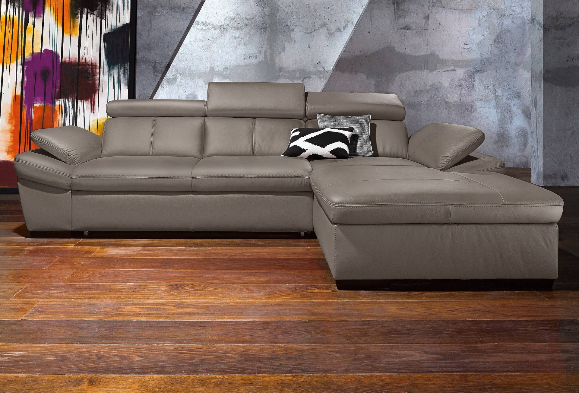 exxpo - sofa fashion Ecksofa »Salerno, klassisch modernes Funktionssofa, hoher Sitzkomfort, L-Form«, inkl. Kopf- und Armteilverstellung, wahlweise mit Bettfunktion exxpo - sofa fashion Ecksofa »Salerno, klassisch modernes Funktionssofa, hoher Sitzkomfort, L-Form«, inkl. Kopf- und Armteilverstellung, wahlweise mit Bettfunktion von exxpo - sofa fashion