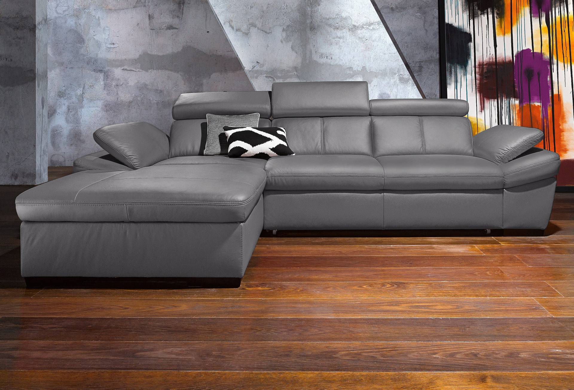 exxpo - sofa fashion Ecksofa »Salerno, klassisch modernes Funktionssofa, hoher Sitzkomfort, L-Form«, inkl. Kopf- und Armteilverstellung, wahlweise mit Bettfunktion exxpo - sofa fashion Ecksofa »Salerno, klassisch modernes Funktionssofa, hoher Sitzkomfort, L-Form«, inkl. Kopf- und Armteilverstellung, wahlweise mit Bettfunktion von exxpo - sofa fashion