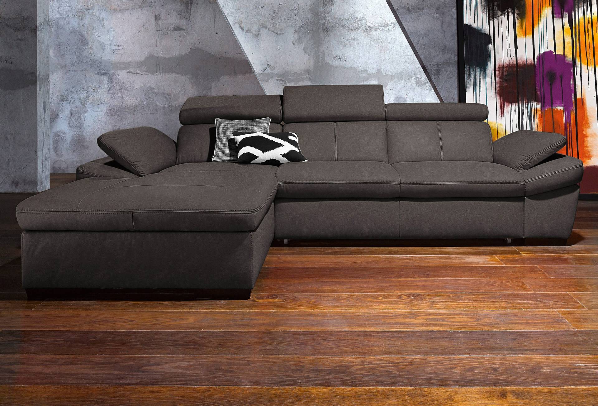 exxpo - sofa fashion Ecksofa »Salerno, klassisch modernes Funktionssofa, hoher Sitzkomfort, L-Form«, inkl. Kopf- und Armteilverstellung, wahlweise mit Bettfunktion exxpo - sofa fashion Ecksofa »Salerno, klassisch modernes Funktionssofa, hoher Sitzkomfort, L-Form«, inkl. Kopf- und Armteilverstellung, wahlweise mit Bettfunktion von exxpo - sofa fashion
