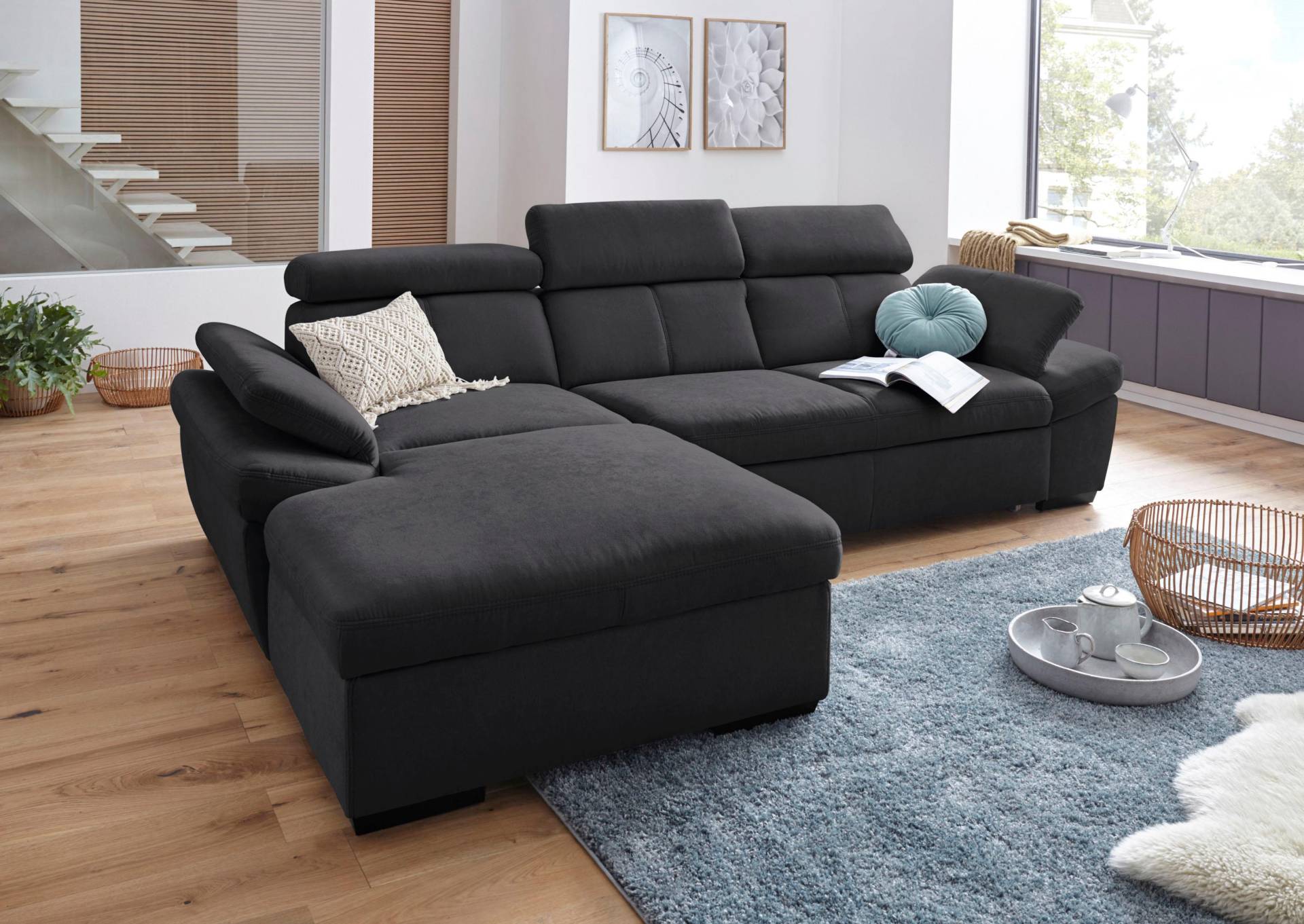 exxpo - sofa fashion Ecksofa »Salerno, inkl. Kopf- und Armteilverstellung, elegant & bequem, L-Form«, wahlweise mit Bettfunktion und Bettkasten, tolle Detailverarbeitung exxpo - sofa fashion Ecksofa »Salerno, inkl. Kopf- und Armteilverstellung, elegant & bequem, L-Form«, wahlweise mit Bettfunktion und Bettkasten, tolle Detailverarbeitung von exxpo - sofa fashion
