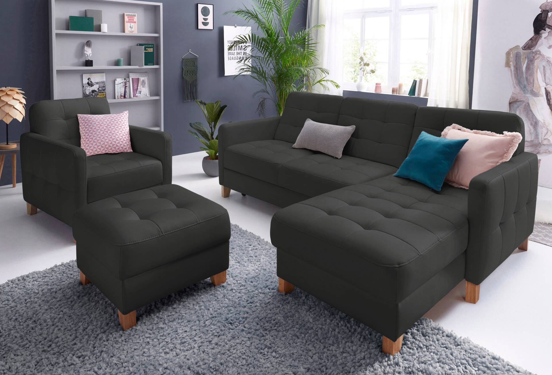 exxpo - sofa fashion Ecksofa »Elio, kompakt und komfortabel, bequem und zeitloses Design, L-Form«, wahlweise mit Bettfunktion exxpo - sofa fashion Ecksofa »Elio, kompakt und komfortabel, bequem und zeitloses Design, L-Form«, wahlweise mit Bettfunktion von exxpo - sofa fashion