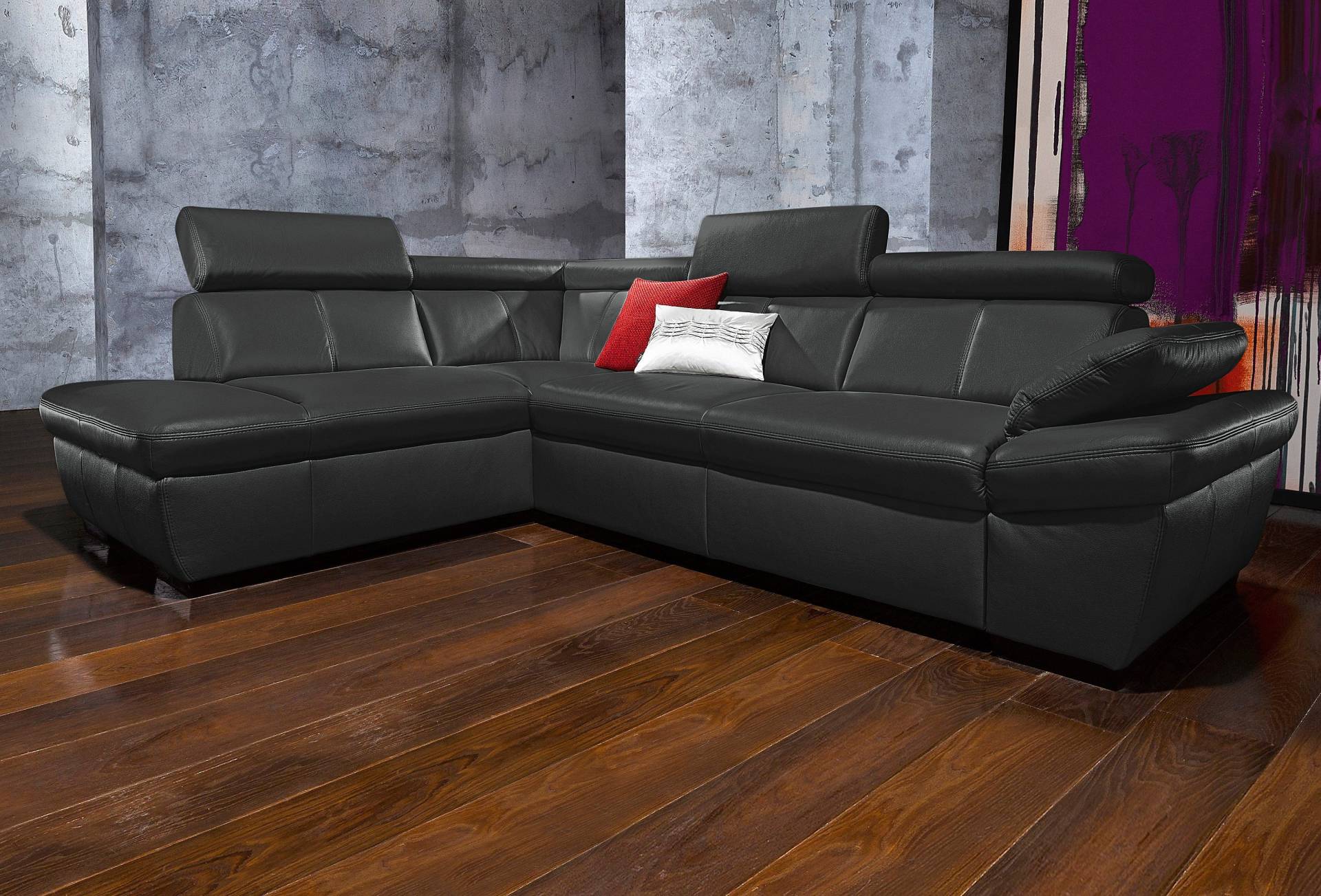 exxpo - sofa fashion Ecksofa »Salerno, klassisch modernes Funktionssofa, hoher Sitzkomfort, L-Form«, inkl. Kopf- und Armteilverstellung, wahlweise mit Bettfunktion exxpo - sofa fashion Ecksofa »Salerno, klassisch modernes Funktionssofa, hoher Sitzkomfort, L-Form«, inkl. Kopf- und Armteilverstellung, wahlweise mit Bettfunktion von exxpo - sofa fashion