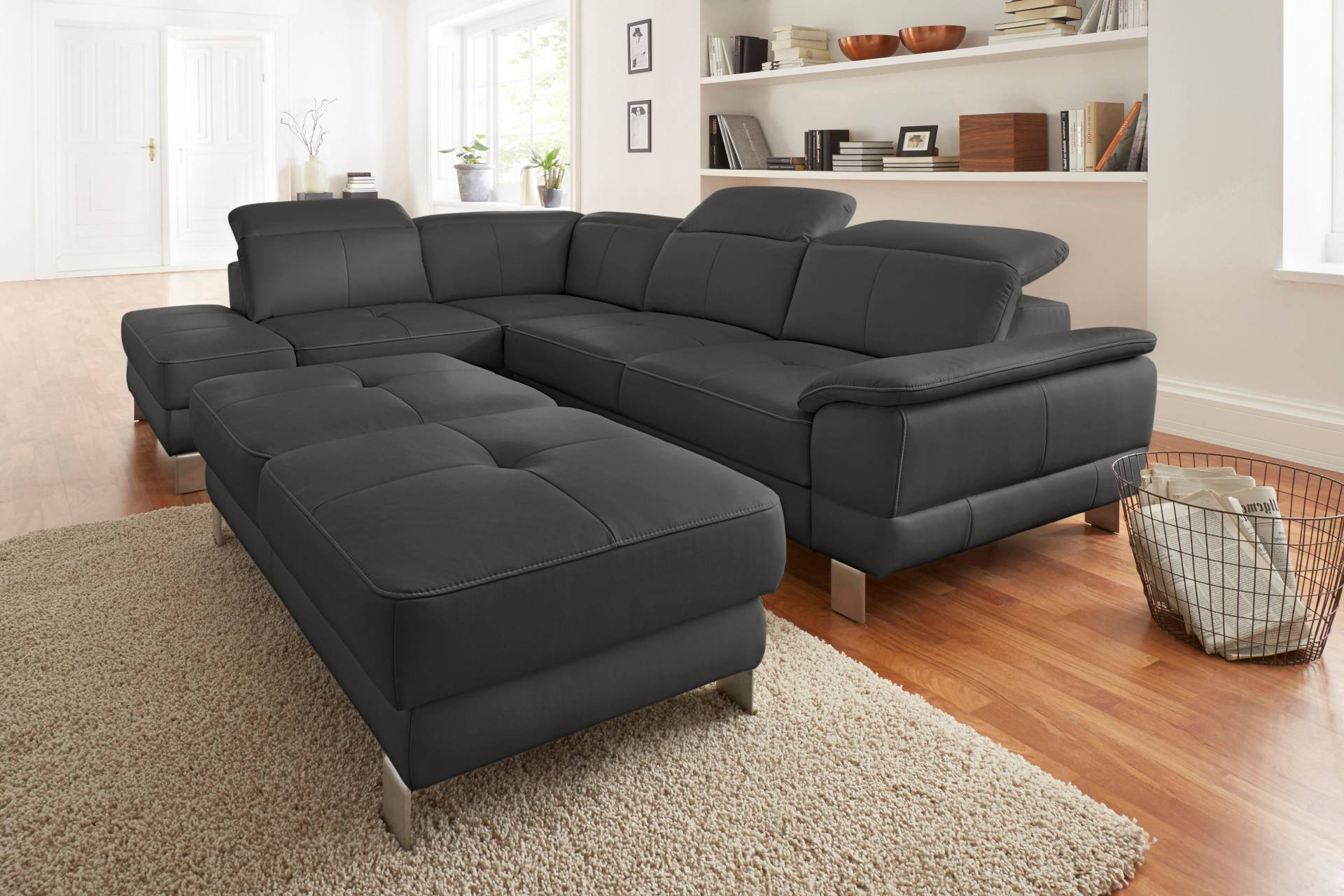 exxpo - sofa fashion Ecksofa »Mantua, L-Form«, mit Kopf- bzw. Rückenverstellung, Bettfunktion u. Bettkasten exxpo - sofa fashion Ecksofa »Mantua, L-Form«, mit Kopf- bzw. Rückenverstellung, Bettfunktion u. Bettkasten von exxpo - sofa fashion