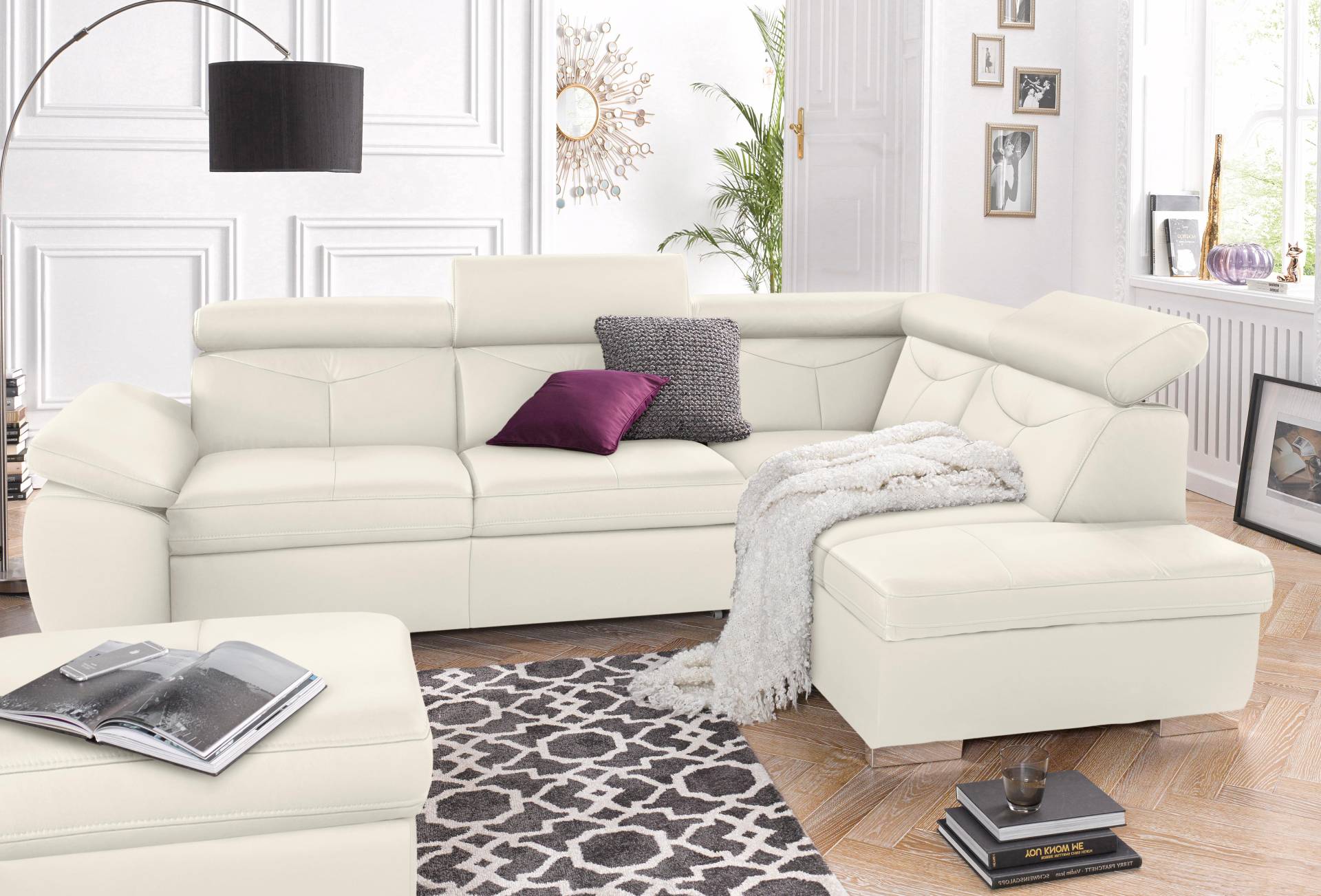 exxpo - sofa fashion Ecksofa »Spring, super bequem und komfortabel mit Armteil- und Kopfteilfunktion«, wahlweise mit Bettfunktion und Bettkasten, L-Form exxpo - sofa fashion Ecksofa »Spring, super bequem und komfortabel mit Armteil- und Kopfteilfunktion«, wahlweise mit Bettfunktion und Bettkasten, L-Form von exxpo - sofa fashion