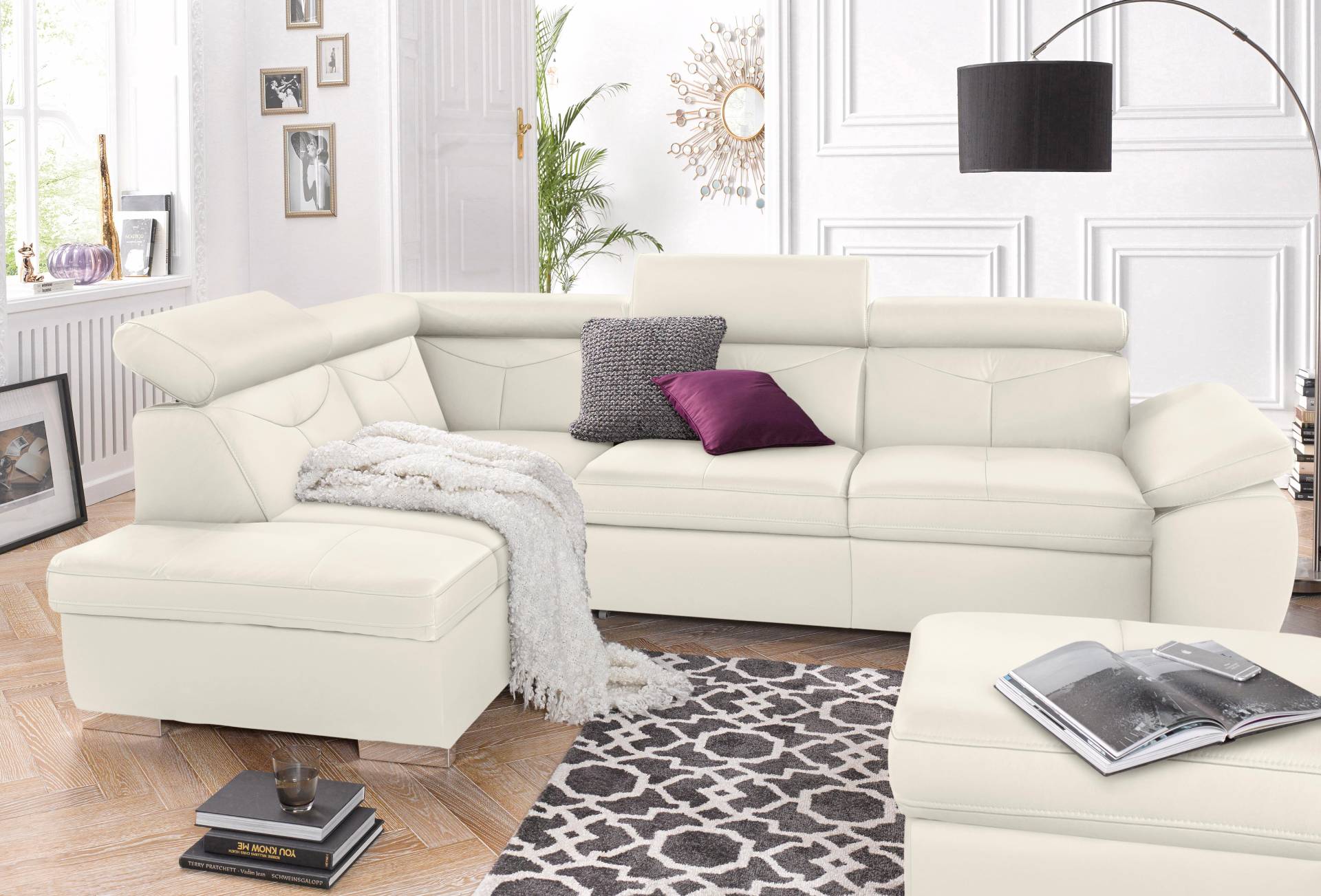 exxpo - sofa fashion Ecksofa »Spring, super bequem und komfortabel mit Armteil- und Kopfteilfunktion«, wahlweise mit Bettfunktion und Bettkasten, L-Form exxpo - sofa fashion Ecksofa »Spring, super bequem und komfortabel mit Armteil- und Kopfteilfunktion«, wahlweise mit Bettfunktion und Bettkasten, L-Form von exxpo - sofa fashion