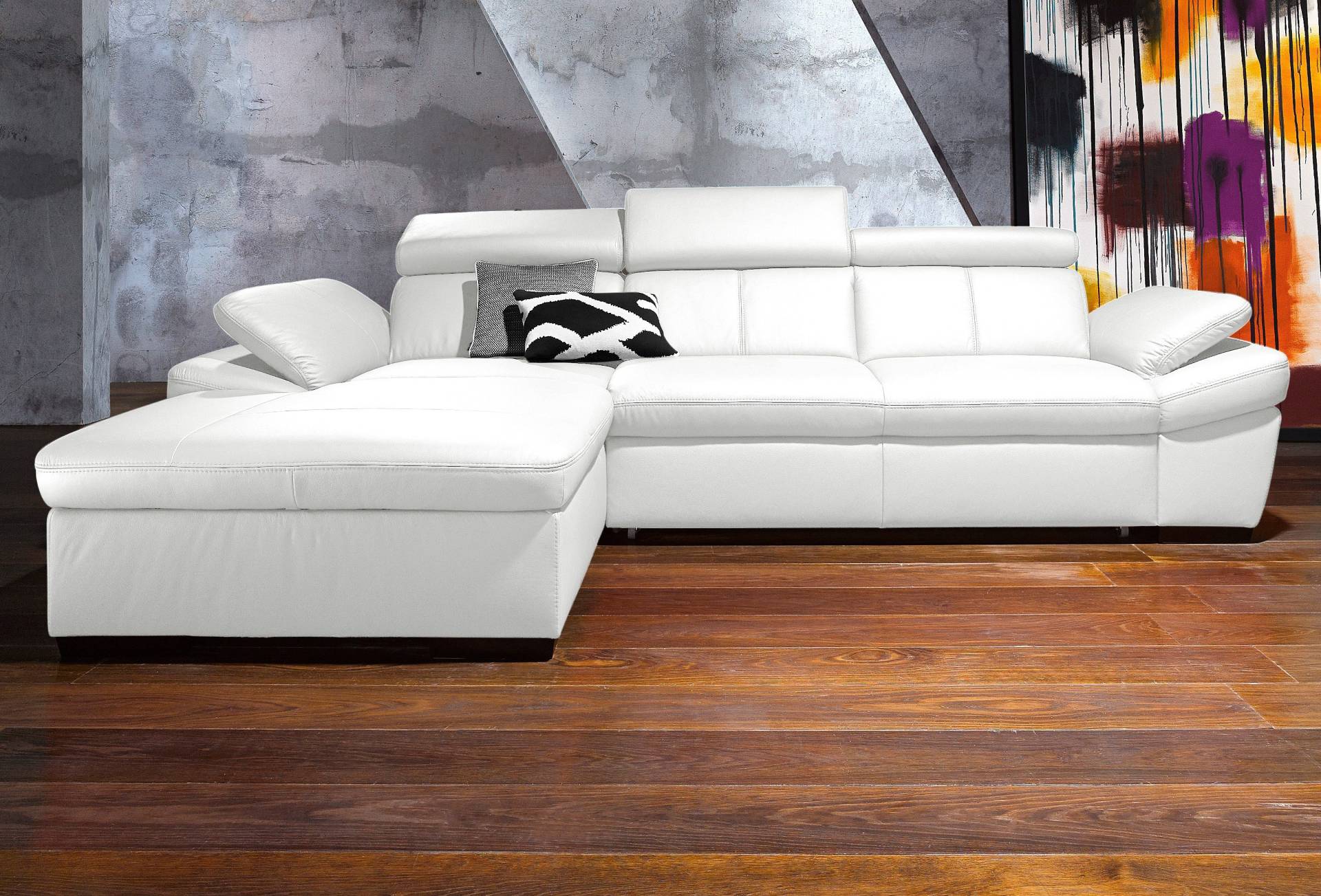 exxpo - sofa fashion Ecksofa »Salerno, klassisch modernes Funktionssofa, hoher Sitzkomfort, L-Form«, inkl. Kopf- und Armteilverstellung, wahlweise mit Bettfunktion exxpo - sofa fashion Ecksofa »Salerno, klassisch modernes Funktionssofa, hoher Sitzkomfort, L-Form«, inkl. Kopf- und Armteilverstellung, wahlweise mit Bettfunktion von exxpo - sofa fashion