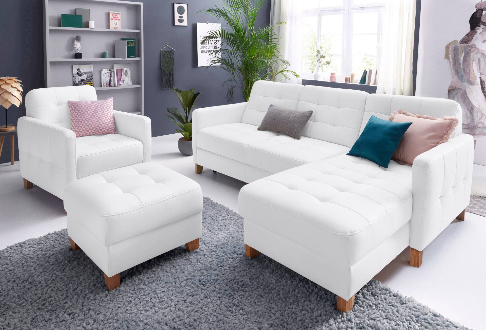 exxpo - sofa fashion Ecksofa »Elio, kompakt und komfortabel, bequem und zeitloses Design, L-Form«, wahlweise mit Bettfunktion exxpo - sofa fashion Ecksofa »Elio, kompakt und komfortabel, bequem und zeitloses Design, L-Form«, wahlweise mit Bettfunktion von exxpo - sofa fashion