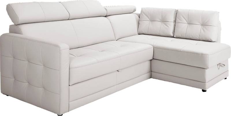 exxpo - sofa fashion Ecksofa »Arles, bequeme Federkernunterfederung, OTTOs Choice, L-Form«, wahlweise mit Bettfunktion und Bettkasten, inkl. Kopfteilverstellung von exxpo - sofa fashion