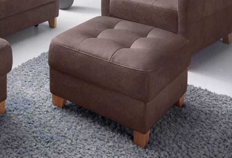 exxpo - sofa fashion Hocker »Elio bequemer Sitzkomfort und aufwendiger Detailverarbeitung«, mit Staufach unter der Sitzfläche von exxpo - sofa fashion