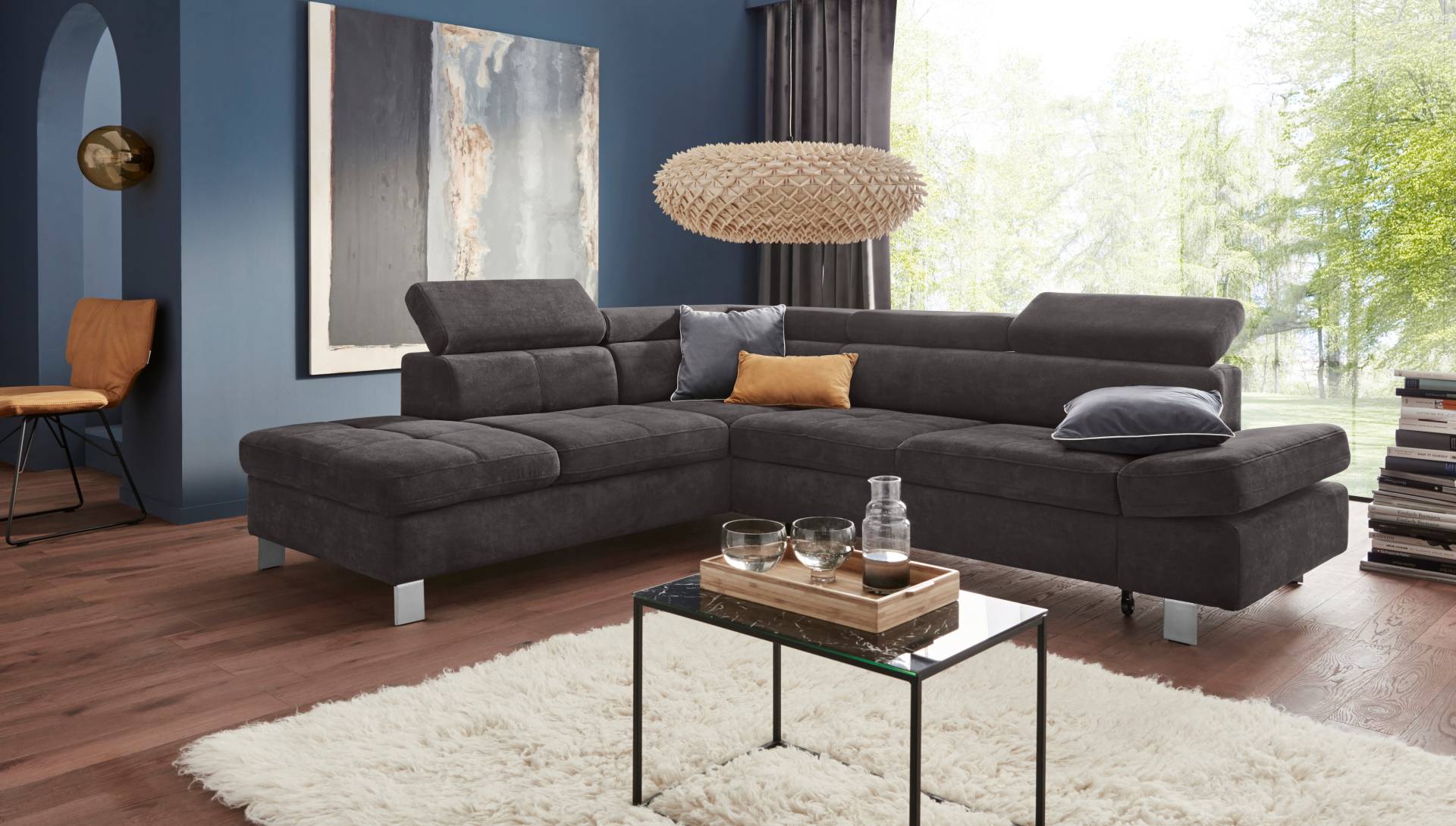 exxpo - sofa fashion Ecksofa »Fiji, L-Form«, mit Kopf- bzw. Rückenverstellung, wahlweise mit Bettfunktion von exxpo - sofa fashion