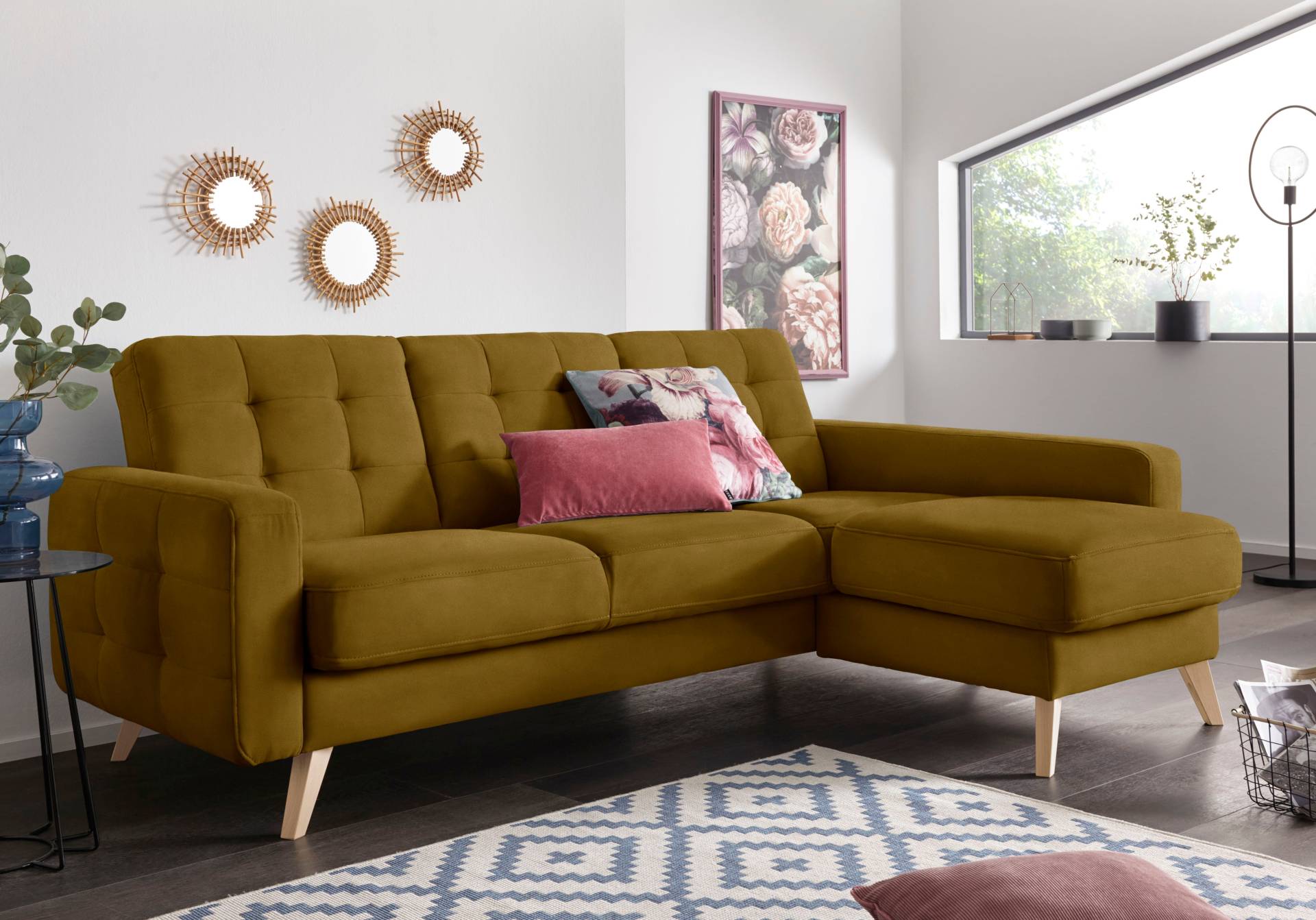 exxpo - sofa fashion Ecksofa »Nappa, kompakt und komfortabel, bequem, zeitloses Design, L-Form«, tolle Detailverarbeitung, inkl. Bettfunktion und Bettkasten exxpo - sofa fashion Ecksofa »Nappa, kompakt und komfortabel, bequem, zeitloses Design, L-Form«, tolle Detailverarbeitung, inkl. Bettfunktion und Bettkasten von exxpo - sofa fashion