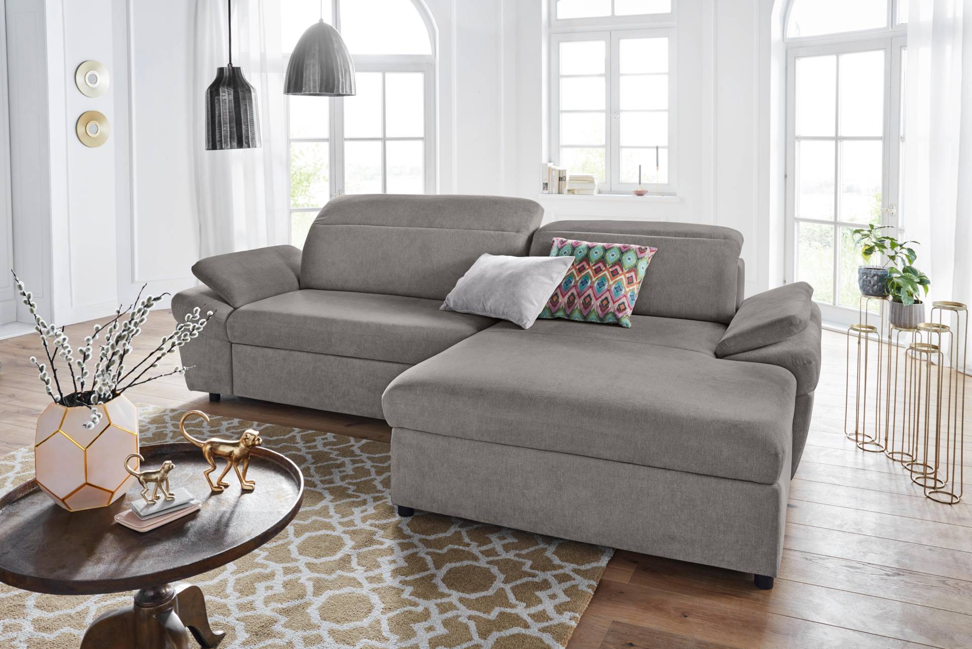 exxpo - sofa fashion Ecksofa »Kyoto, inkl. Kopfteil- und Armteilverstellung, hoher Sitzkomfort«, wahlweise mit Bettfunktion und Bettkasten, hochwertige Bezüge, L-Form exxpo - sofa fashion Ecksofa »Kyoto, inkl. Kopfteil- und Armteilverstellung, hoher Sitzkomfort«, wahlweise mit Bettfunktion und Bettkasten, hochwertige Bezüge, L-Form von exxpo - sofa fashion