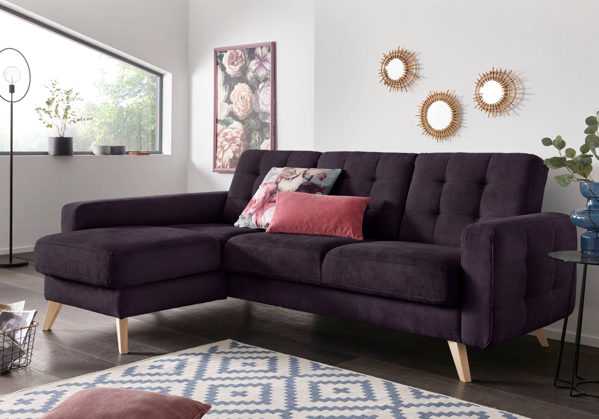 exxpo - sofa fashion Ecksofa »Nappa, kompakt und komfortabel, bequem, zeitloses Design, L-Form«, tolle Detailverarbeitung, inkl. Bettfunktion und Bettkasten exxpo - sofa fashion Ecksofa »Nappa, kompakt und komfortabel, bequem, zeitloses Design, L-Form«, tolle Detailverarbeitung, inkl. Bettfunktion und Bettkasten von exxpo - sofa fashion